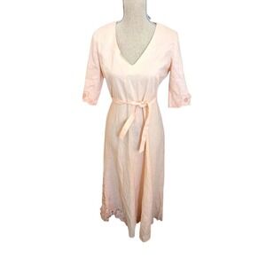 Together Pale Pink Maxi Dress with Tie Waist